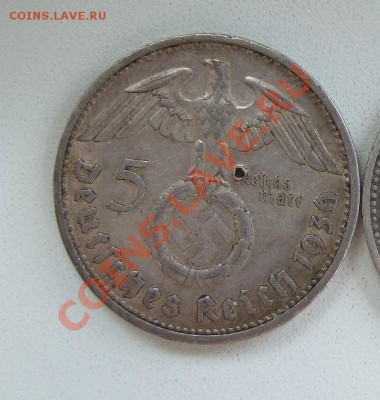 5 рейхсмарок 1936 г. двор G (Карслруэ), нечастая до 4.06.13 - 1936g11