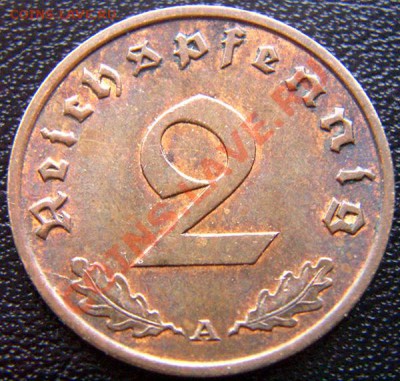 Германия (3 Рейх)_2 рейхспфеннига 1937(А); до 02.06_22.10мск - 5427