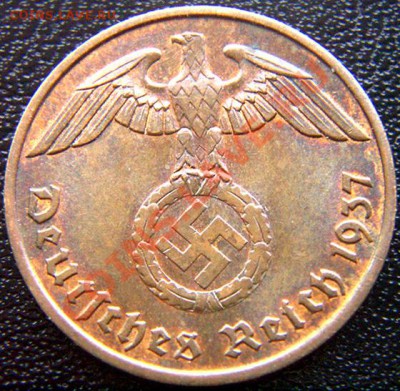 Германия (3 Рейх)_2 рейхспфеннига 1937(А); до 02.06_22.10мск - 5428