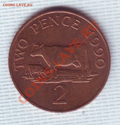Гернси.2 пенса.1990.Корова. до 8 июня - 1990 г0003.JPG