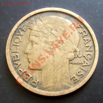 ФРАНЦИЯ 1 франк (1932) до 05.06 (22.00) - Франция 1 франк (1932) №2 А