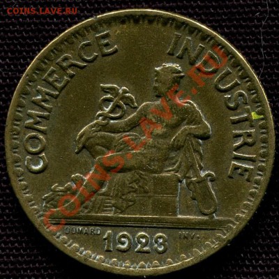ФРАНЦИЯ - 2 франка 1923 - до 8 июня - 600