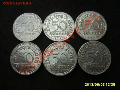 ГЕРМАНИЯ:50 ПФЕННИГОВ 1921 А,G,D,E,F,J !!до 6.06.2013 - S6000920.JPG