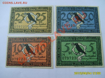 МЕРЗЕБУРГ,50пф * 6 +5,10,20,25 ПФЕННИГОВ 1921г !!Unc!до 6.06 - S6001030.JPG