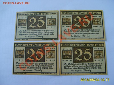 SUHL, 4 * 25 ПФЕННИГОВ(оружие) !!до 6.06.2013 - S6000981.JPG