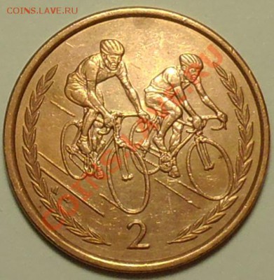 ОСТРОВ МЭН - 2 пенса 1996 - Велоспорт - до 10 июня - 699