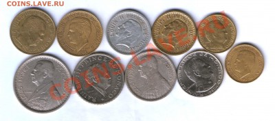 Монако 10 монет, все разные, до 05. 06. 21.30 - 517