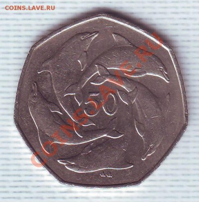 Гибралтар.50 пенсов.1997.Афалины.до 11 Июня - 2007 г0001.JPG