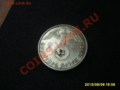 ГЕРМАНИЯ,2 МАРКИ 1939 А  ( ГИНДЕБУРГ,лот 2),Ag!!до 8.06.2013 - S6000146.JPG