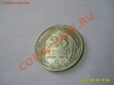 ГЕРМАНСКАЯ ИМПЕРИЯ,25 ПФЕННИГОВ 1911А  (никель)!до 8.06.2013 - S6000133.JPG
