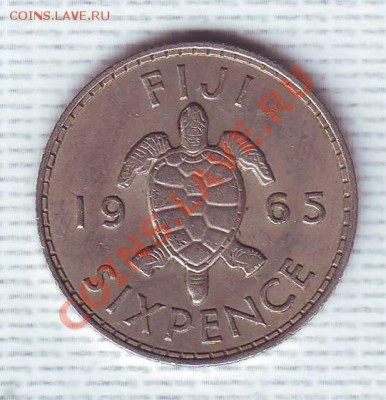 Брит.Фиджи.6 пенсов.1965.Черепаха. до 12 Июня - 1965 6.JPG