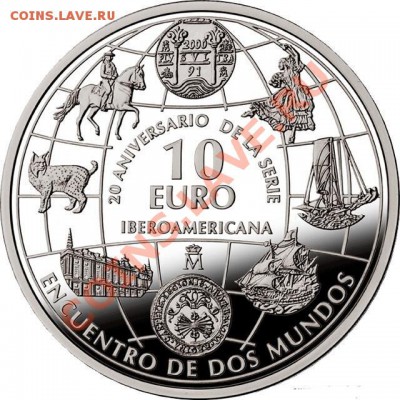 Монеты с Корабликами - Spain-2013-10-Euro-Ibero-America