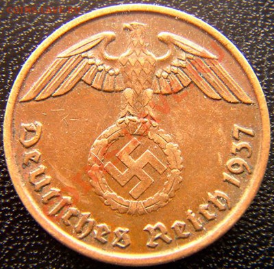 Германия (3 Рейх)_2 рейхспфеннига 1937(D); до 07.06_22.08мск - 5448