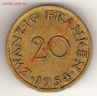 СААРЛАНД 20 ФРАНКОВ 1954 ДО 13.06.13 В 22.00МСК (1321) - img294