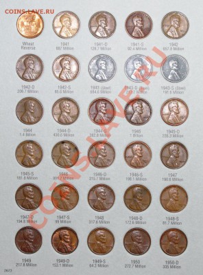 Набор центов США 41-74 в альбоме. 11.06.13 в 22.00 - c3.JPG