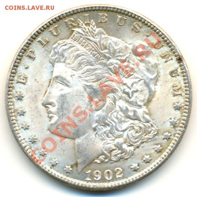 США_серебряный "Morgan Dollar" 1902(O); до 08.06_22.02мск - 5470