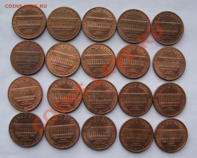 1 цент США 1980-2002 годов  40 шт   до 11 июня 22-22 МСК - 020.JPG