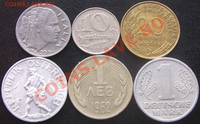 Подборка европейских монет 1922-1963; до 09.06_22.00мс - 5560