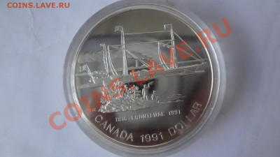Ag! Канада Доллар Фронтенак 1991г Пруф. Корот 10.06 22.00мск - DSC04859.JPG