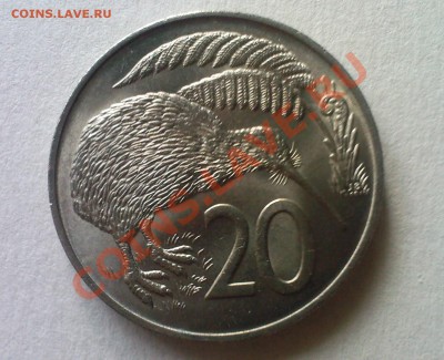 НОВАЯ ЗЕЛАНДИЯ 20центов КИВИ  1967  до14.06 - 09062013(015)
