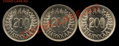 200 марок финляндия 1956,57,58 оценка - 002