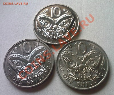 НОВАЯ ЗЕЛАНДИЯ 10центов 1967,1969,1975  до14.06 - 09062013(021)