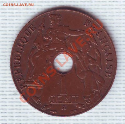 Франц.Индокитай.1 Сантим.1938. до 15 Июня - 19380029.JPG
