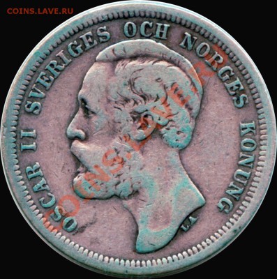 X91 Ag Швеция 1 крона 1889 до 16.06 в 22°° - X91 1 kr 1889_1