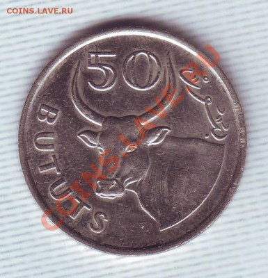 Гамбия.50 Бутутс.1951.Буйвол. до 16 Июня - 19710032.JPG