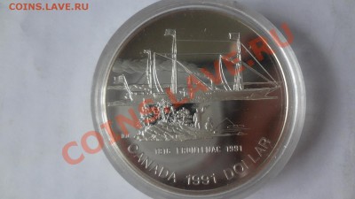 Ag! Канада Доллар Фронтенак 1991г Пруф. Корот 15.06 22.00мск - DSC04908.JPG