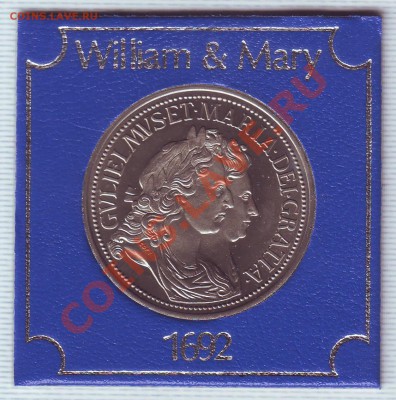 Англия.Крона.1692.Уильям и Мери.Копия.В боксе. до 17 Июня - 16920001.JPG