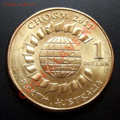 АВСТРАЛИЯ 1 доллар (2011) GHOGM до 13.06 (22.00) - Австралия 1 доллар (2011) CHOGM №1 Р