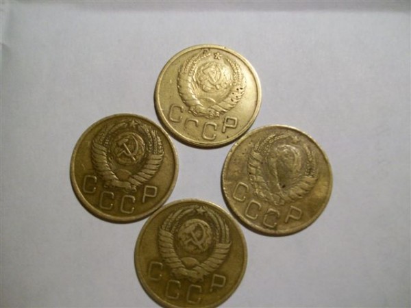 3коп 1945г + бонус 3 коп 1946.1956.1957гг - 100_0383