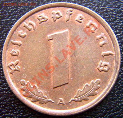 Германия (3-й Рейх)_1 рейхспфенниг 1940(А); до 13.06_22.08мс - 5423
