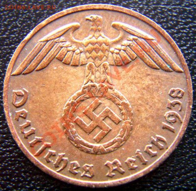 Германия (3-й Рейх)_1 рейхспфенниг 1938(J); до 13.06_22.10мс - 5422