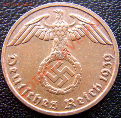 Германия (3-й Рейх)_1 рейхспфенниг 1939(Е); до 13.06_22.12мс - 5420