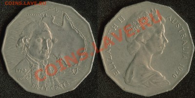 Австралия 50 центов 1970 "Джеймс Кук" до 22:00мск 16.06.13 - Австралия 50 центов 1970