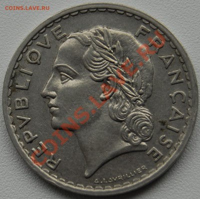 ФРАНЦИЯ - 5 франков 1935 - Никель - до 20 июня - 914