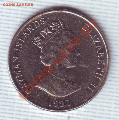 Кайманы.25 Центов.1992.Парусник.до 21 Июня - 19920022.JPG