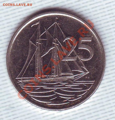 Кайманы.25 Центов.2002.Парусник. до 21 Июня - 20020011.JPG