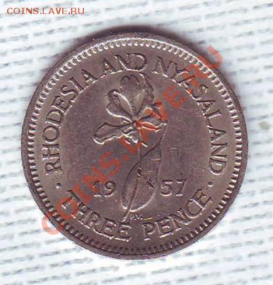 Брит.Родезия и Ньясаленд.3 Пенса.1957. до 22 июня - 19570016.JPG