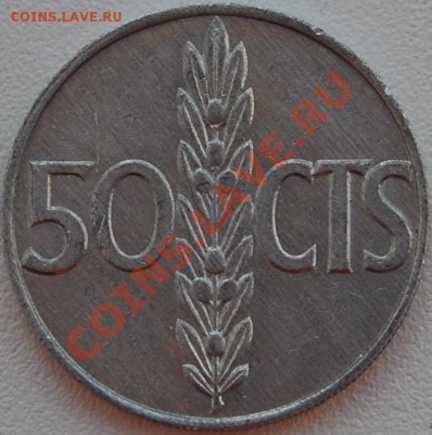 ИСПАНИЯ - 50 сентимо 1966 - Франко - до 23 июня - 062