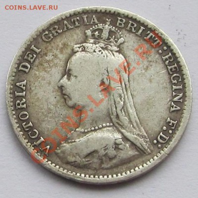 Великобритания: Ag-925 3 пенса 1889 Виктория до 21.06.13 22- - 3 пенса 1889-2