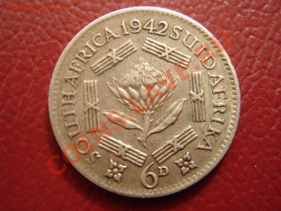 ЮАР: Ag-800 6 пенсов 1942 Георг 6 до 24.06.12, 22-00 - ЮАР 6 пенсов 1942-1.JPG