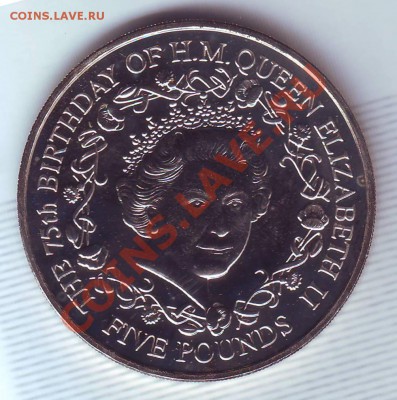 Гернси.5 Фунтов.2001.Юбилей. до 25 Июня - 2001 гернси0001.JPG