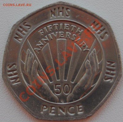 ВЕЛИКОБРИТАНИЯ - 50 пенсов 1998 - NHS - до 25 июня - 086