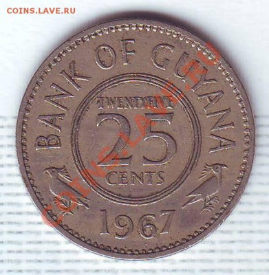 Гайана.25 Центов.1967. до 26 Июня - 19670010.JPG