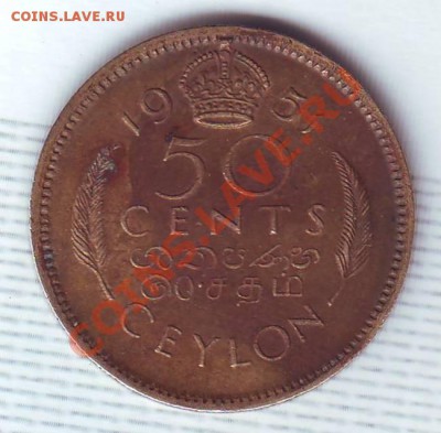 Брит.Цейлон.50 Центов.1951.Георг 6. до 26 Июня - 19510033.JPG