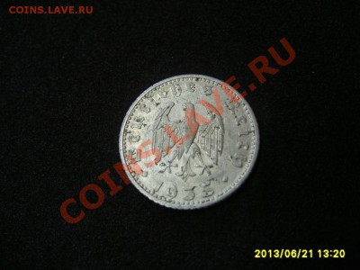 Третий Рейх, 50 РЕЙХСПФЕННИГОВ 1935D ( Al )!!до 24.06.2013 - S6000420.JPG