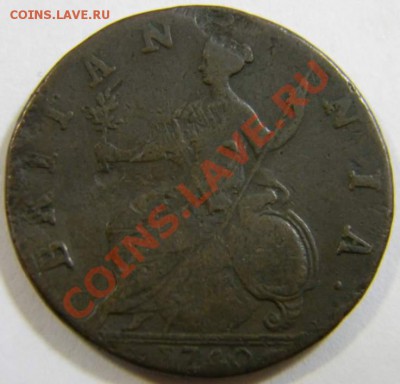 Пол пенни Британия 1740г. Георг 2 - DSCN5559_thumb
